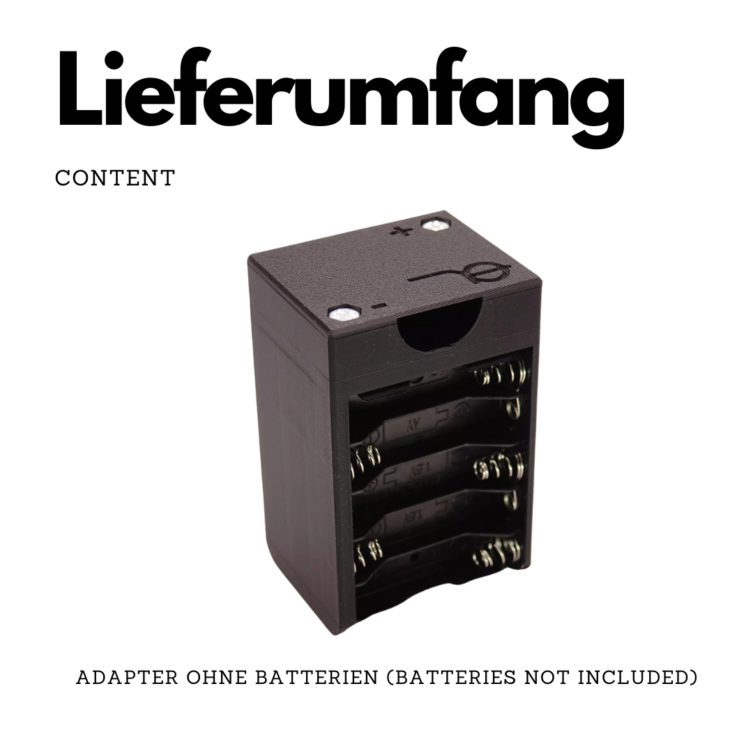 Adattatore batteria 10x AA per Metz Mecablitz 60 CT-1 / CT-2 / CT-4