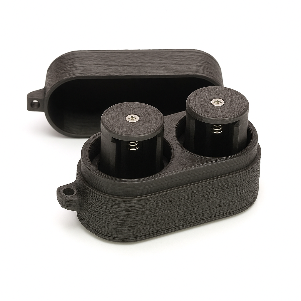 Carrying case for 2x battery adapters for Hasselblad 500 EL