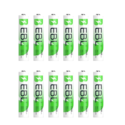 12er Pack EBL AAA NiMH Akku 1100mAh