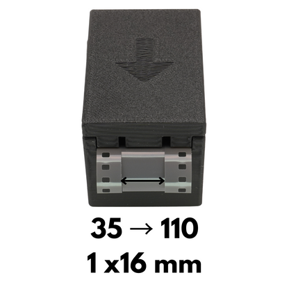 Coupe-film (120/35mm vers 110/Minox) pour Pentax Auto 110 & Subminiature