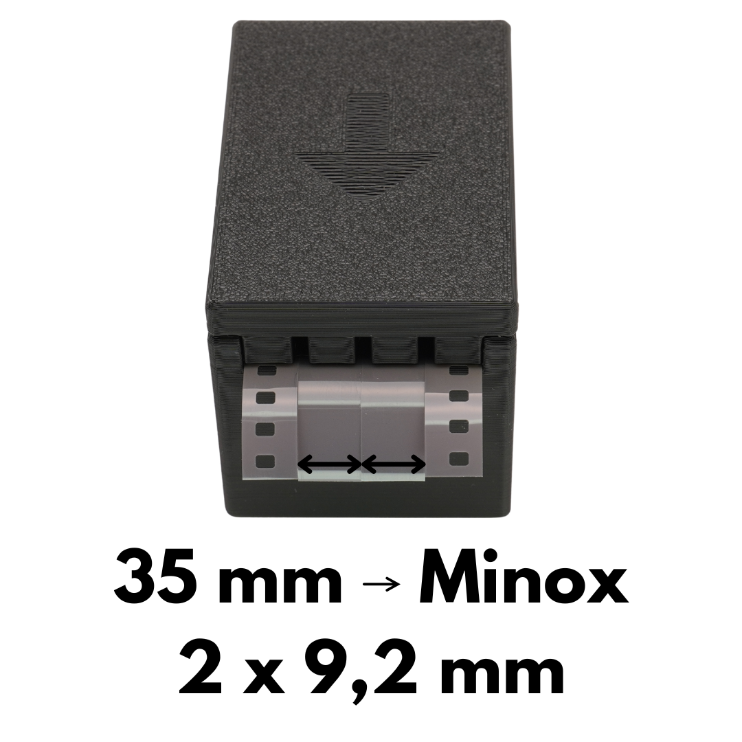 Film cutter 9.2mm for Minox 8x11 cameras (from 35mm/120/16mm)