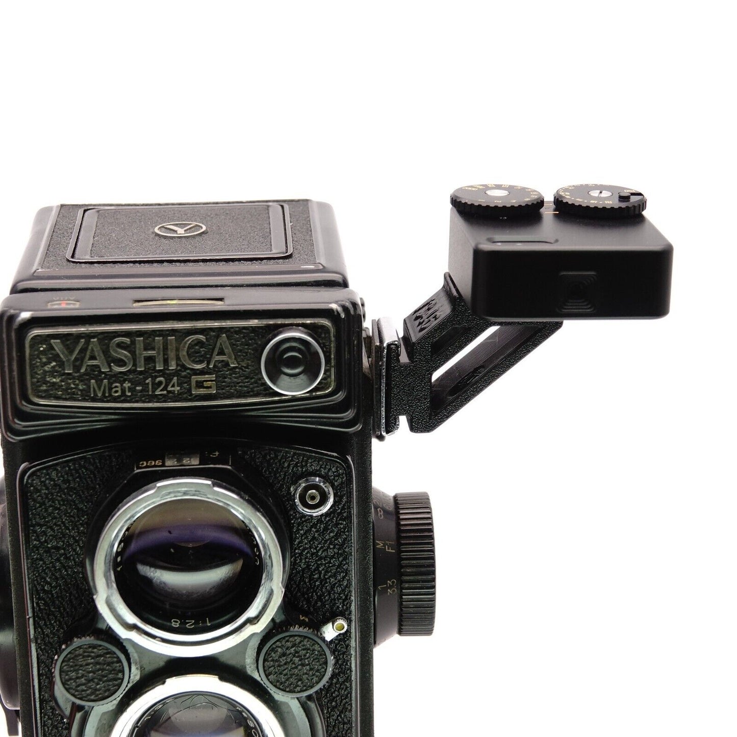 90° Cold Shoe Angle Adapter for Yashica Mat, Mamiya C330, RZ67 & Rolleiflex