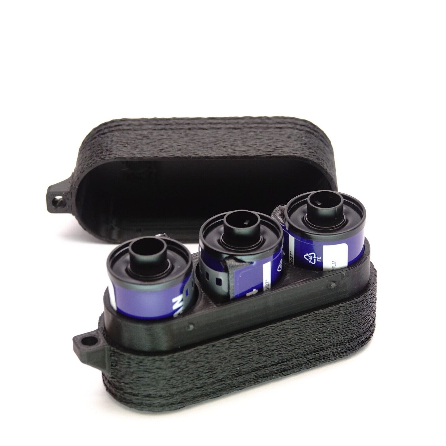 Film canister triple or fivefold for 35mm small format film (Kodak, Fuji, Ilford)