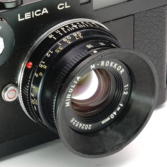 Lens hood for Minolta M-Rokkor 40mm f/2 (40.5mm)