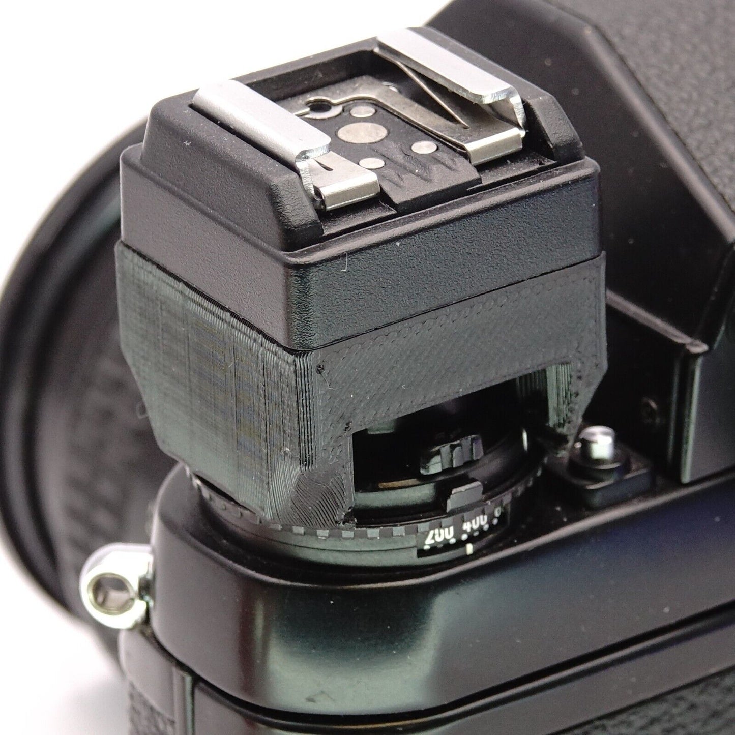 Flash adapter cold shoe with PC cable for Nikon F3, Canon F-1