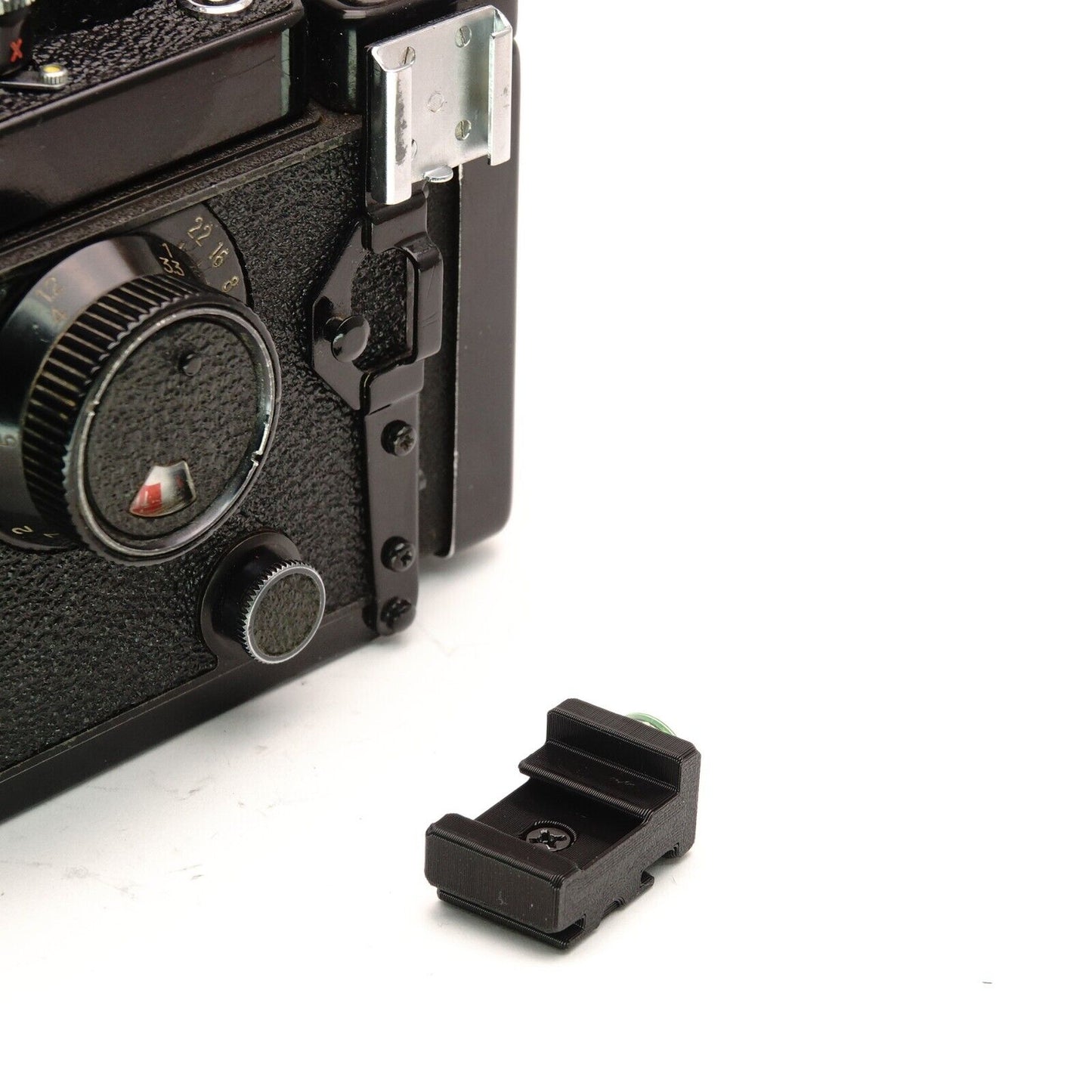 Nivel de burbuja de 90° para zapata lateral para Yashica Mat 124, Rolleiflex y Mamiya RB67