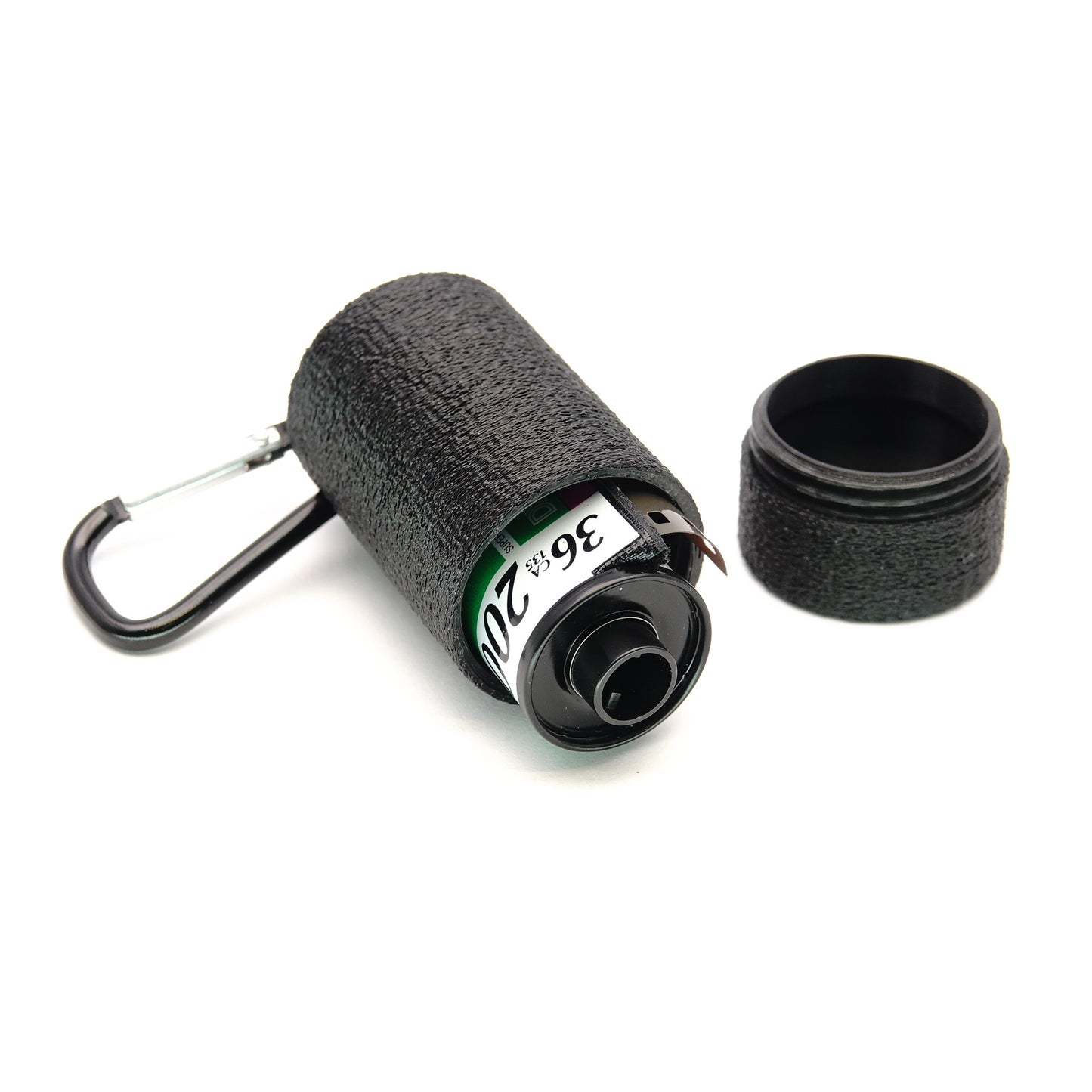 Llavero de bote de película de 35mm con mosquetón para Kodak, Fuji, Ilford y más