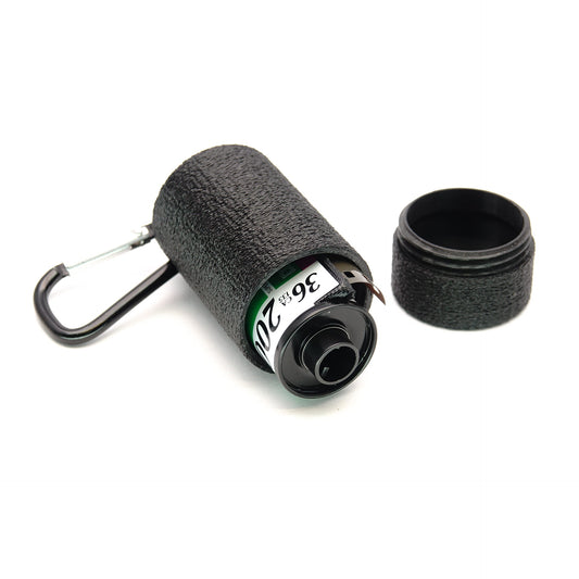 Llavero de bote de película de 35mm con mosquetón para Kodak, Fuji, Ilford y más