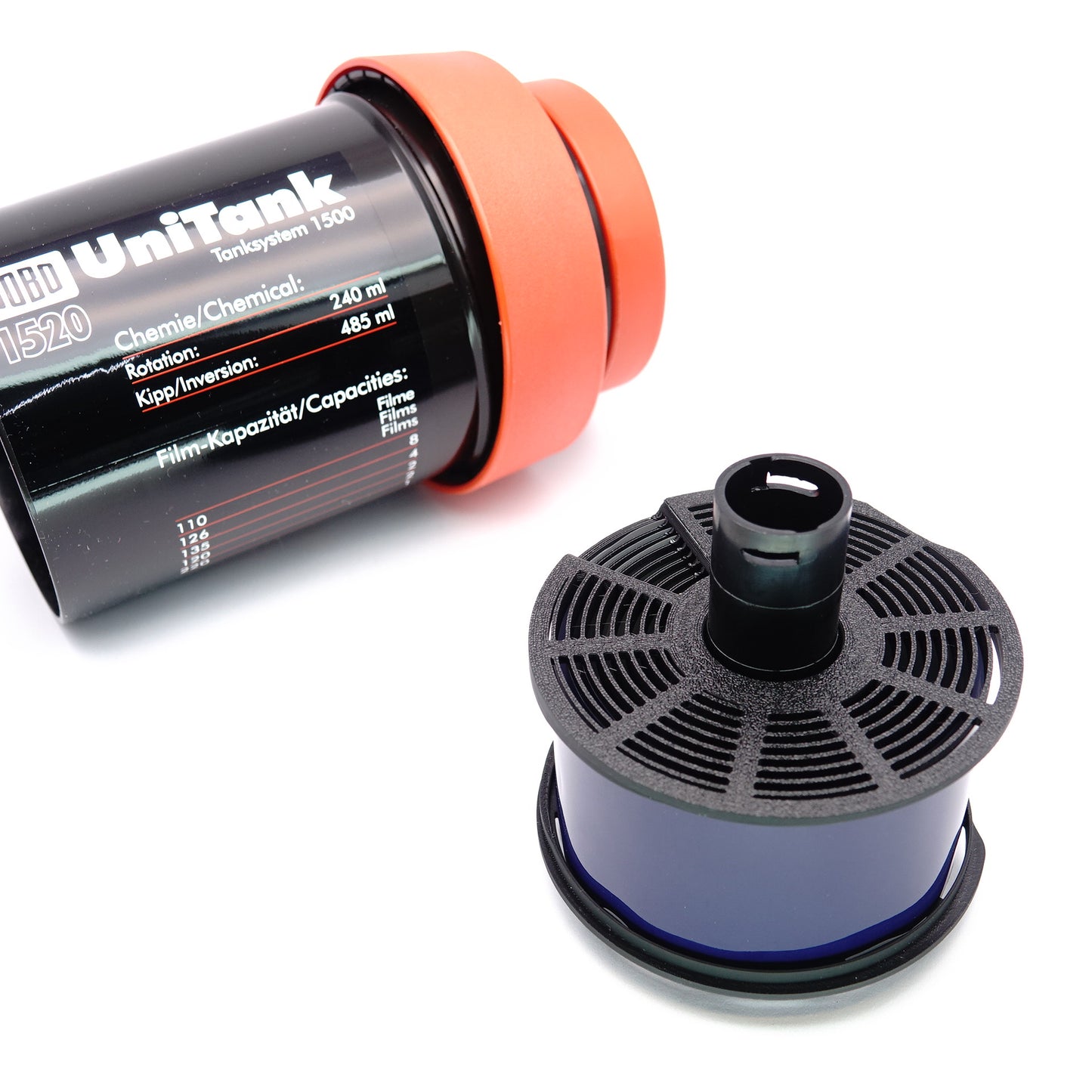 Bobina de revelado (formato 127) para tanques Jobo y Paterson