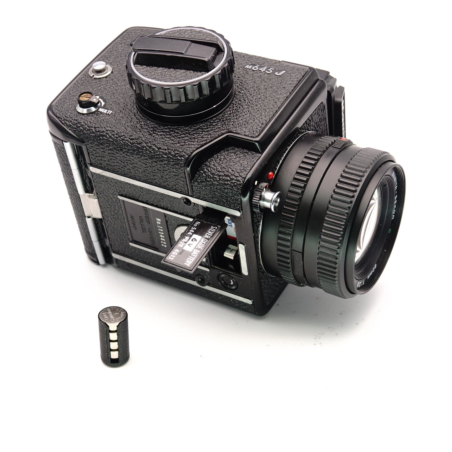 Battery adapter 4x SR44 to V28PX (6V) for Pentax 67, Mamiya RZ67 & Canon AE-1