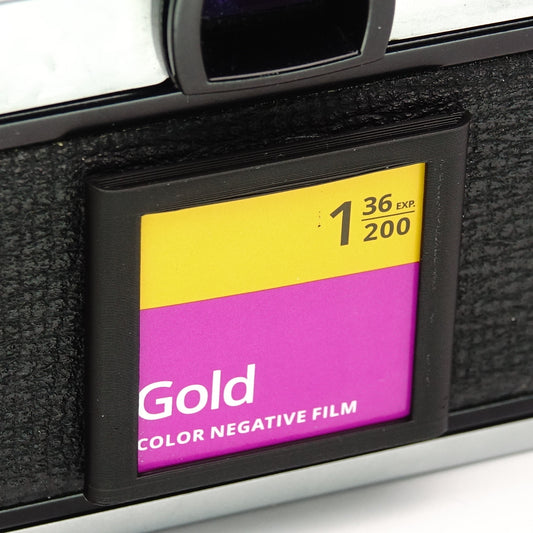 Self-adhesive film note holder for Rollei 35, Leica & Minox