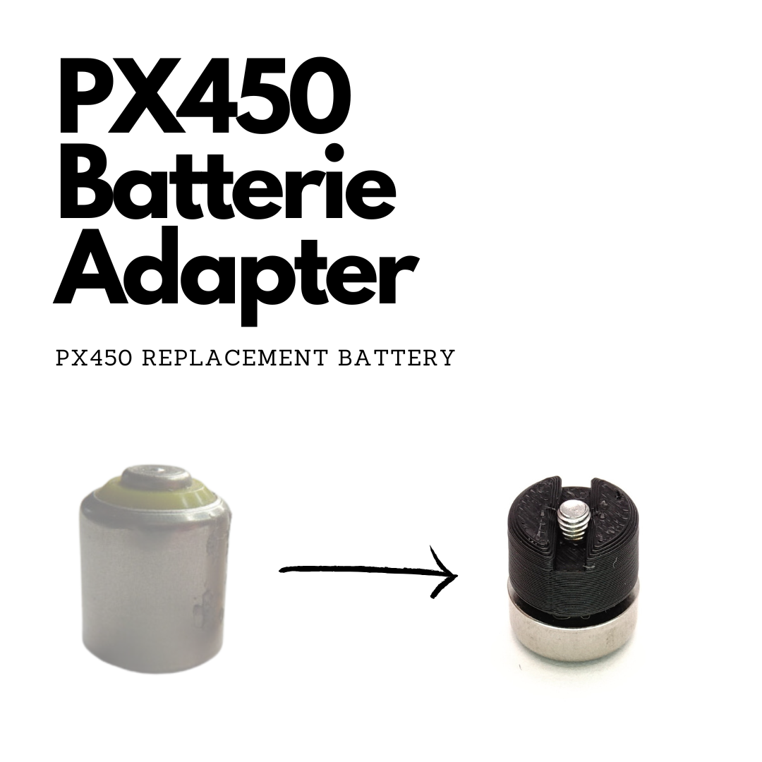 Adaptateur batterie PX450 avec 6x piles 1,4V pour Bolex P1, P2, P3 & Alpa 10d