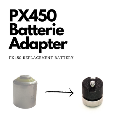 Adaptateur batterie PX450 avec 6x piles 1,4V pour Bolex P1, P2, P3 & Alpa 10d