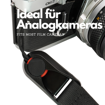 Sangle d'appareil photo avec fermeture rapide pour Canon AE-1, Nikon F3 & Olympus OM-1