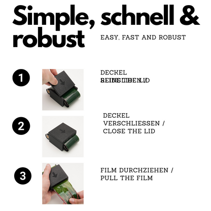 Coupe-film (120/35mm vers 110/Minox) pour Pentax Auto 110 & Subminiature