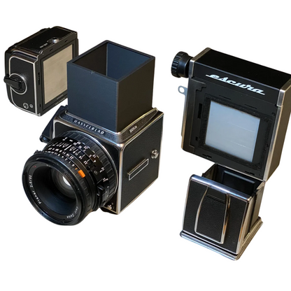 Juego de adaptadores de enfoque para Escura Hasselback en Hasselblad 500