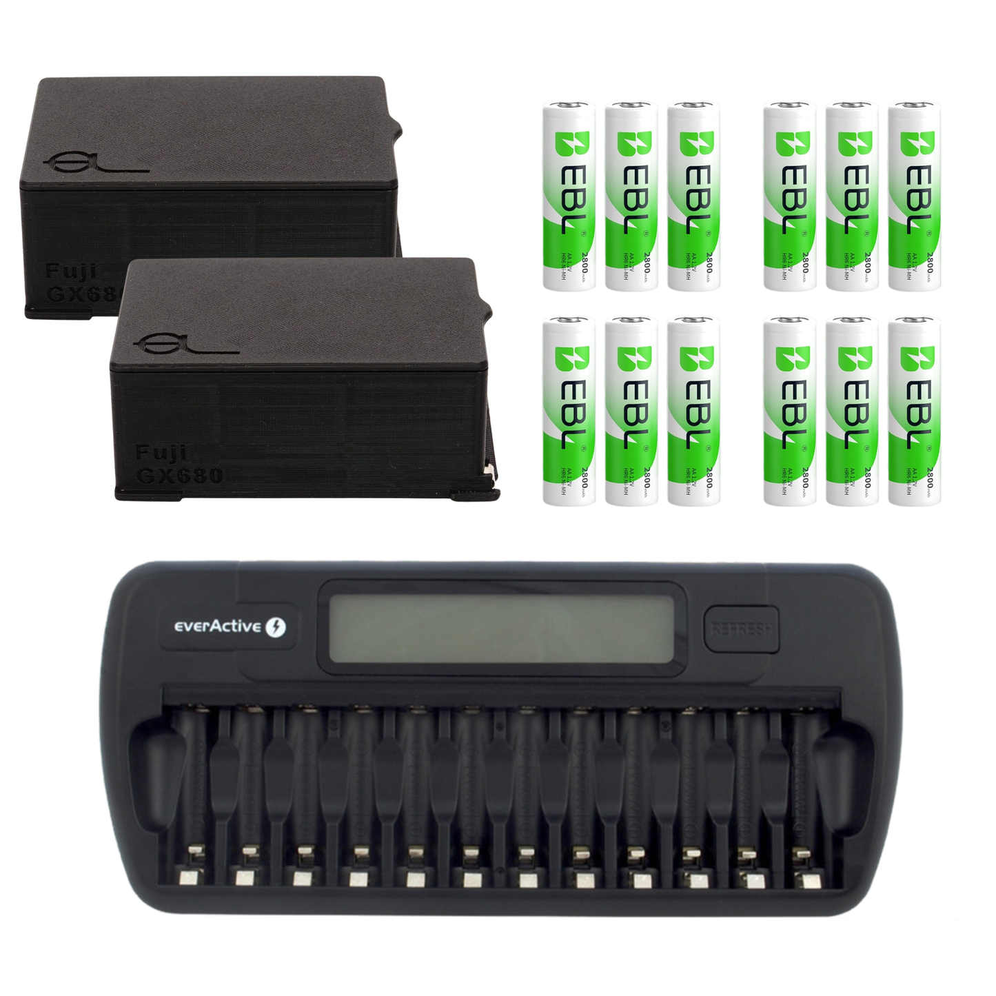 Adattatore batteria Fuji GX680 I & II (6x AA)
