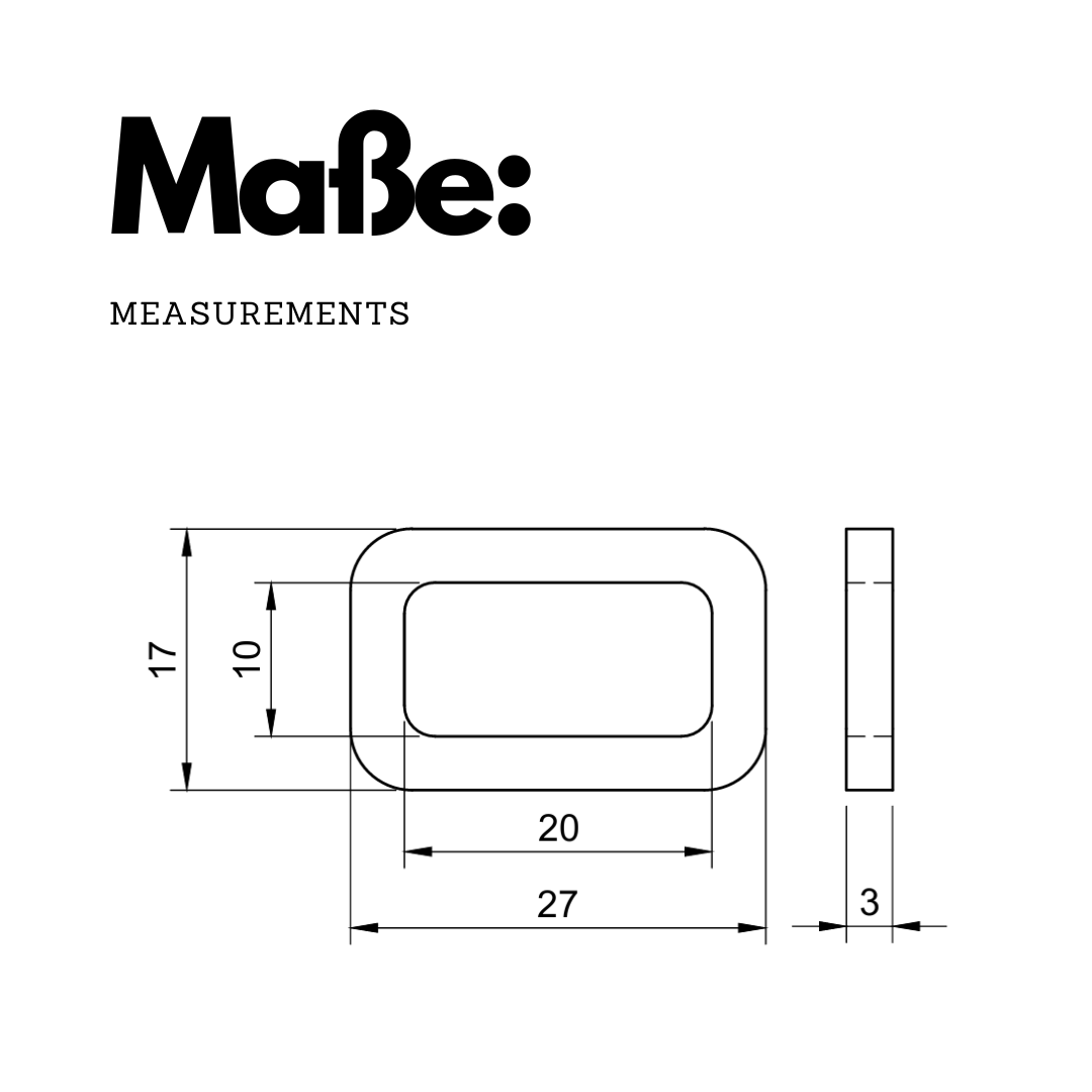 Light seal viewing window (set of 2) for Leica R, Contax G & Ricoh GR