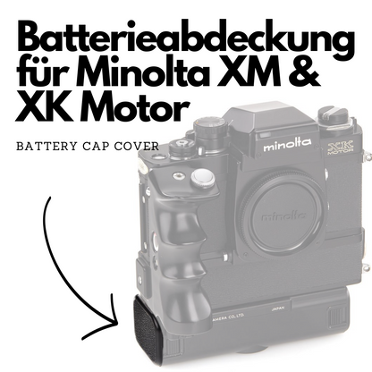 Battery compartment cover V2 Carbon-PETG for Minolta XM Motor, XK Motor