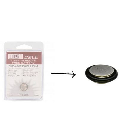 PX625 O-Ring Battery Adapter for Rollei 35, Olympus OM-1, Canon F-1 & Minolta SRT