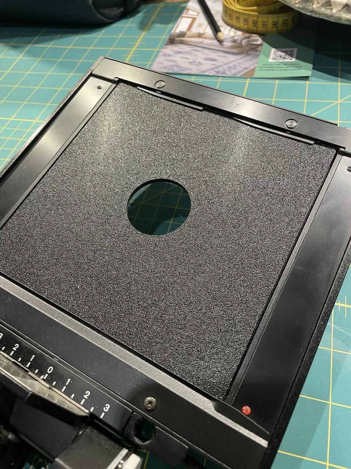 Placa de objetivo 140x140mm para Sinar p/f y Horseman L (Copal #0-#3)