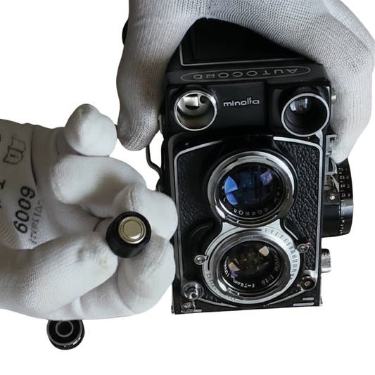 Batterieadapter PX1 MR50 für Minolta Autocord, Canon QL25, Olympus 35 LE