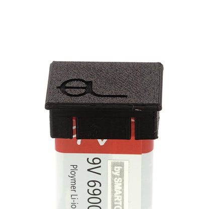 2x cubierta protectora para baterías de bloque de 9V