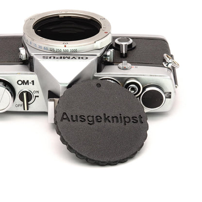 Body cap for Olympus OM cameras (OM-1, OM-2, OM-4, OM-10)