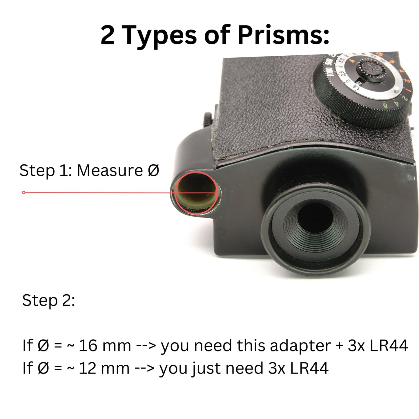 Adaptador de batería PX25 para Kiev 60, Instamatic y Honeywell Elmo