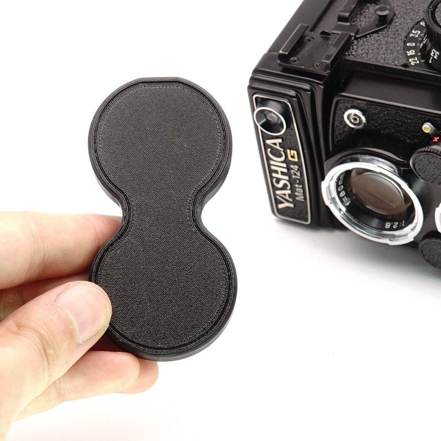 Doppel-Objektivdeckel (Bay 1) für Yashica Mat 124G & Rolleiflex
